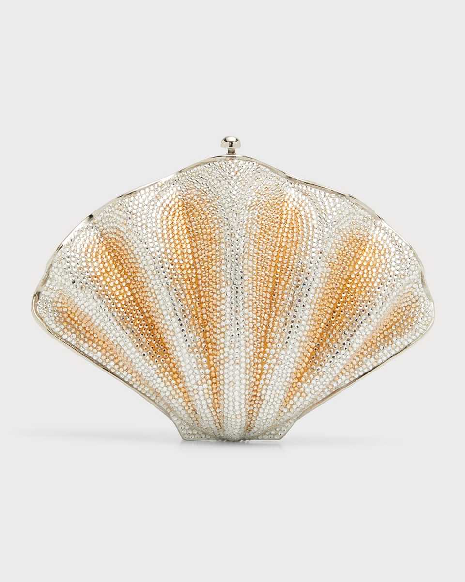 Scallop Clam Crystal Minaudiere
